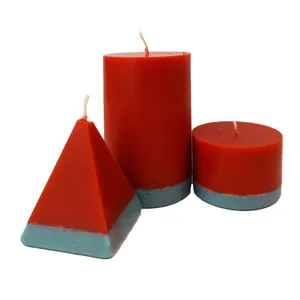 شمع دست ساز مدل box-41 مجموعه 3 عددی