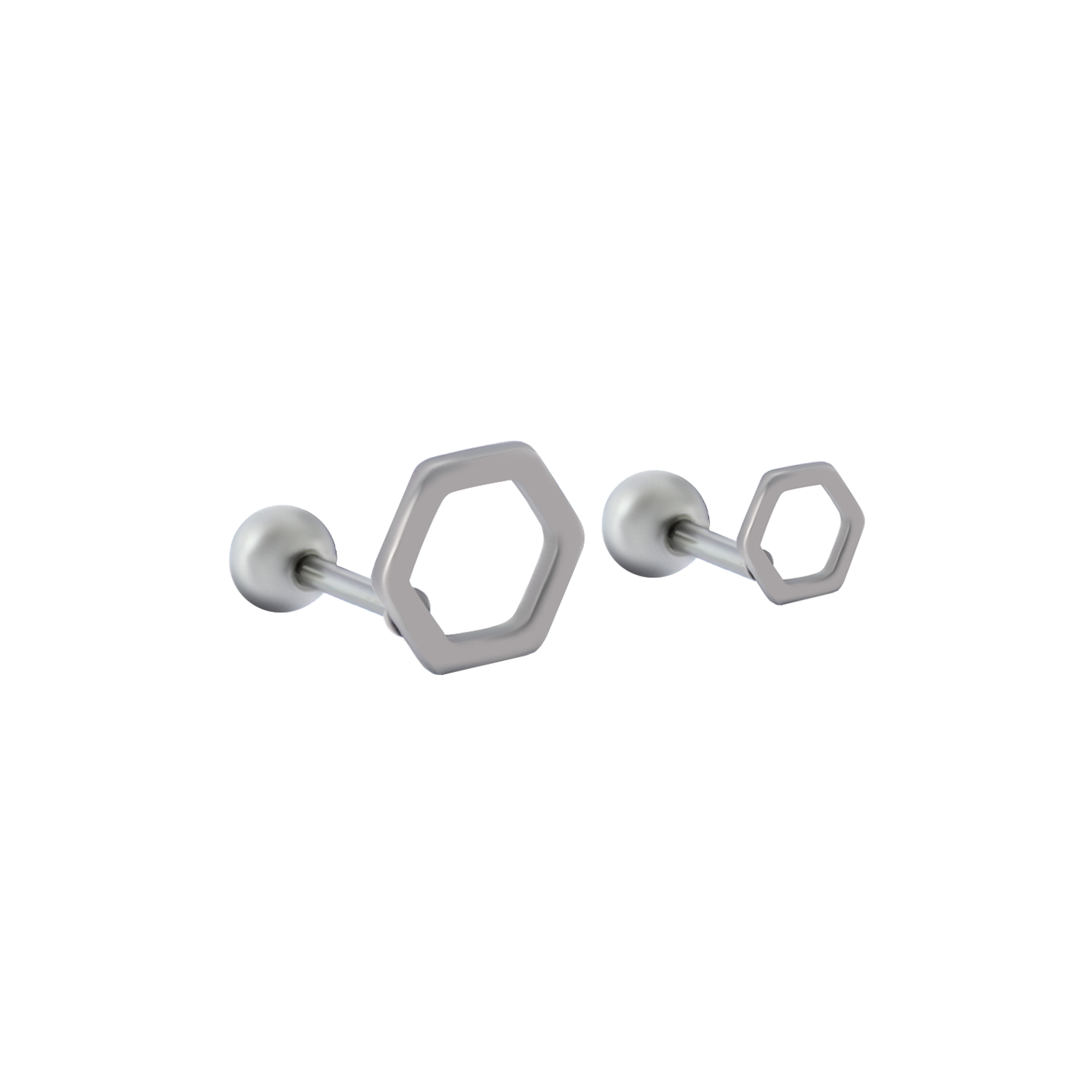 پیرسینگ گوش زنانه پایتخت مدل PS994 مجموعه دو عددی