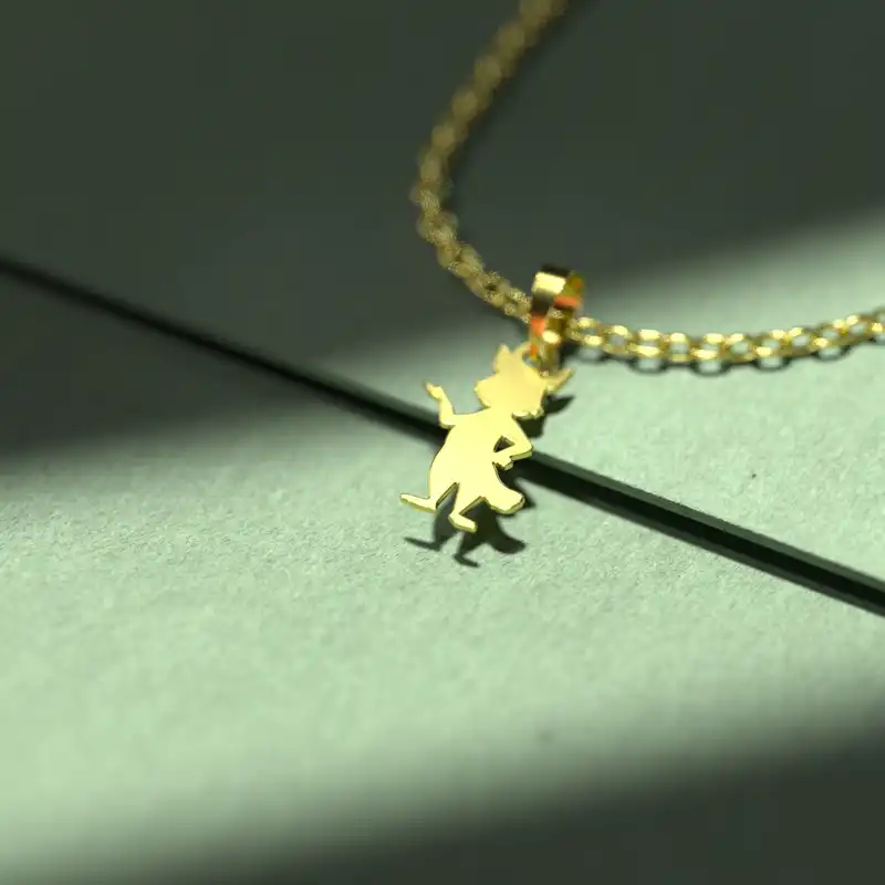 گردنبند طلا 18 عیار زنانه مدوپد مدل خرگوش کد B3-1-1311