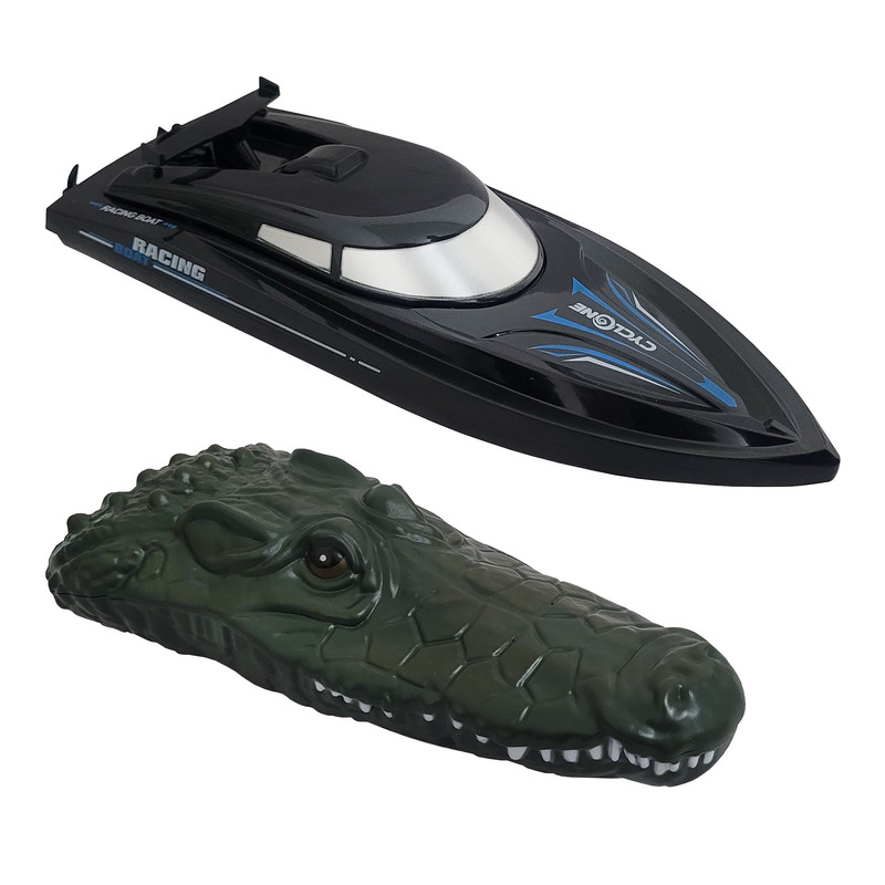 قایق بازی کنترلی طرح تمساح مدل 2 کاره کد 2335 مجموعه 2 عددی