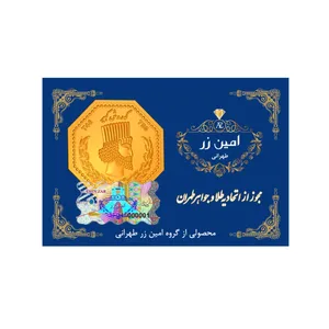 سکه گرمی طلا 18 عیار امین زر مدل a005