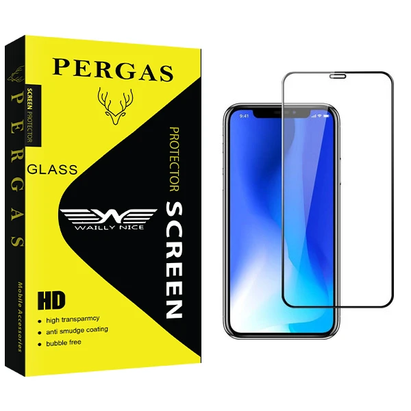 محافظ صفحه نمایش وایلی نایس مدل Pergas Glass مناسب برای گوشی موبایل اپل Iphone XS MAX