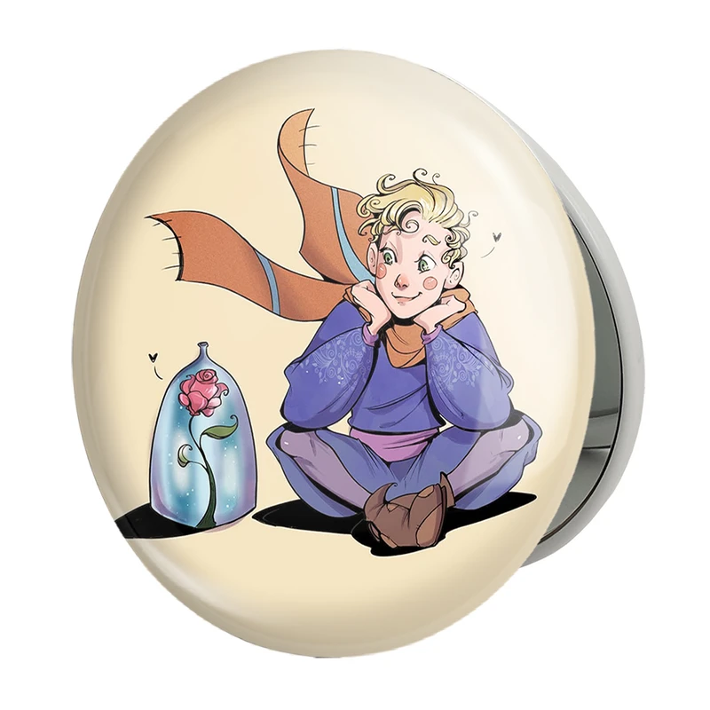 آینه جیبی خندالو طرح شازده کوچولو مدل تاشو کد 25780 