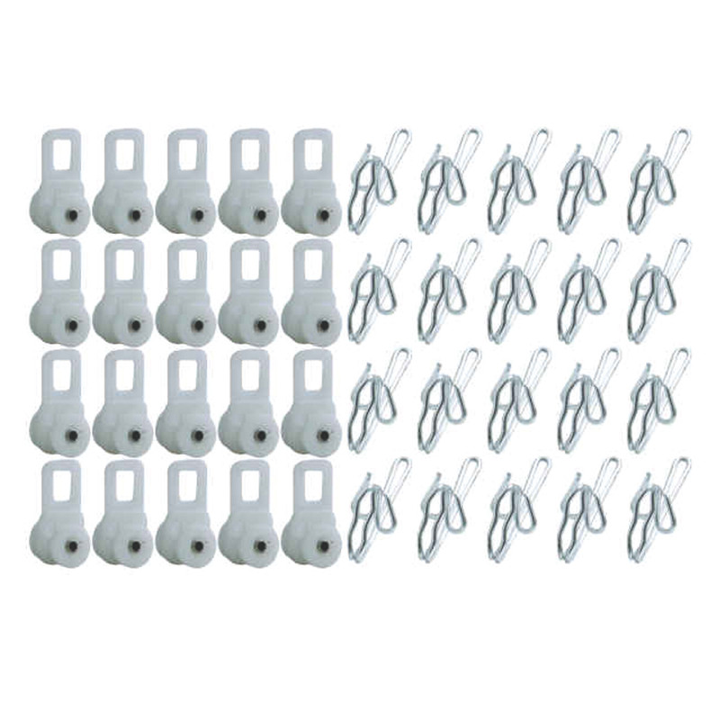 گیره پرده آلما مد کد STE مجموعه 40 عددی