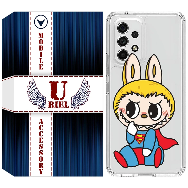 کاور یوریل قاب مدل Clear کد 147 طرح لبوبو Labubu مناسب برای گوشی موبایل سامسونگ Galaxy A32 5G / M32 5G
