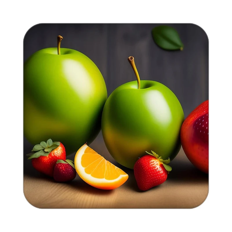 زیر لیوانی کاکتی طرح میوه مدل mp21796