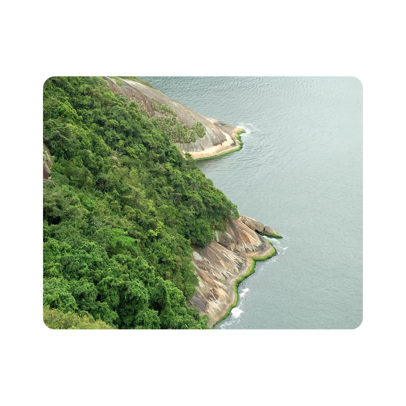 ماوس پد اطلس آبی طرح دریا و درخت مدل T7125