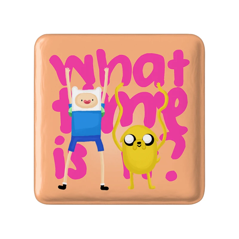 مگنت خندالو طرح جیک و فین وقت ماجراجویی Adventure Time  مدل مربعی کد 20806
