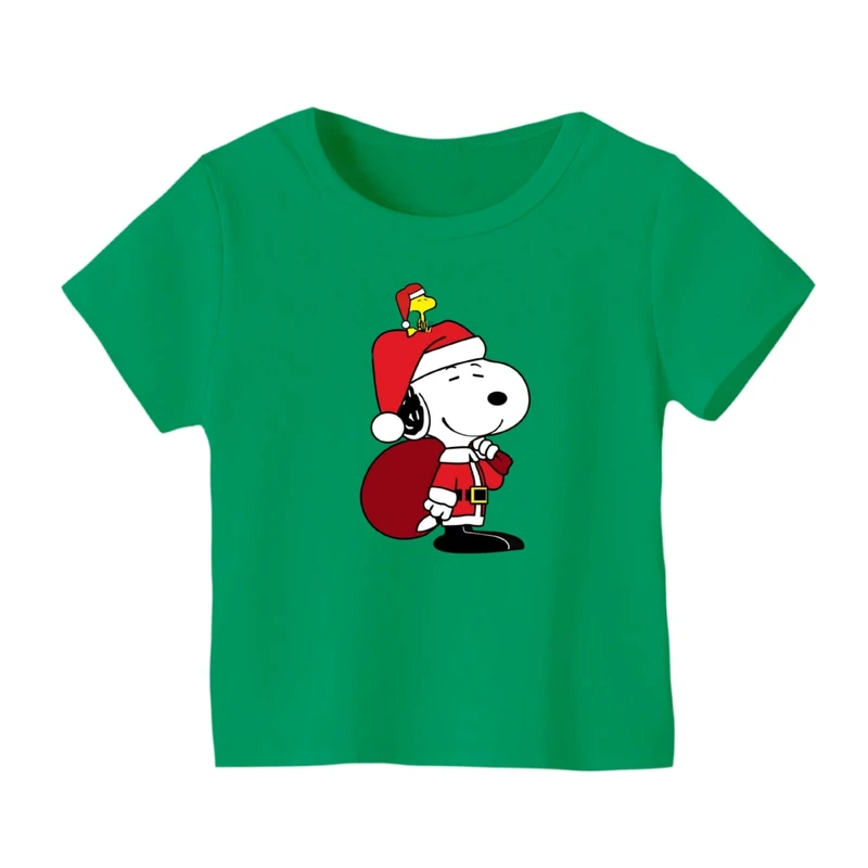 تی شرت آستین کوتاه بچگانه مدل اسنوپی کریسمس کد 8