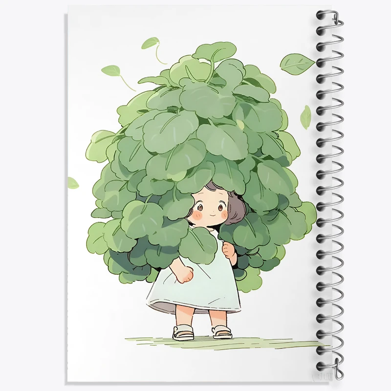 دفتر ژورنال نویسی 50 برگ خندالو مدل نقطه ای طرح دخترانه کیوت کد N3129