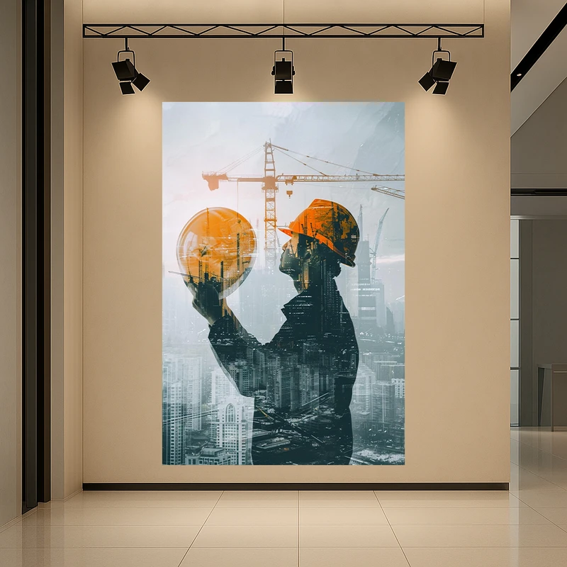 استیکر طرح مهندسی و ساخت مدل شهر آینده کد AR3059106