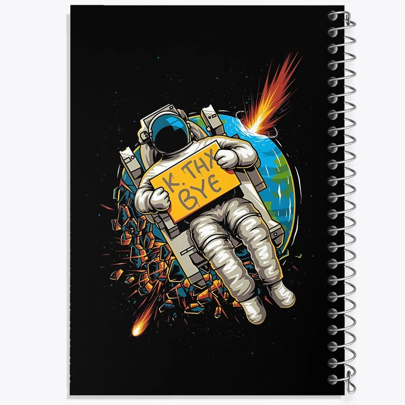 دفتر نقاشی 50 برگ خندالو طرح فضانورد کد F6029