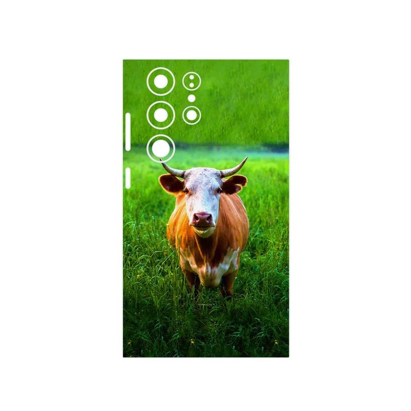 برچسب پوششی ماهوت مدل Cow مناسب برای گوشی موبایل سامسونگ Galaxy S23 Ultra