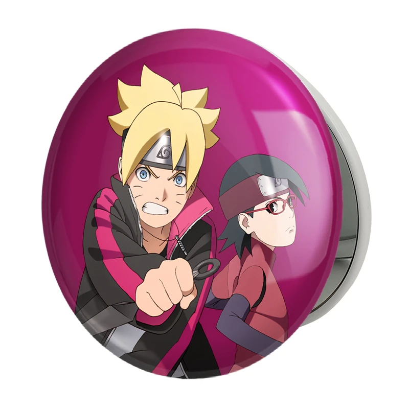 آینه جیبی خندالو طرح بوروتو اوزوماکی انیمه بوروتو Boruto مدل تاشو کد 15727 
