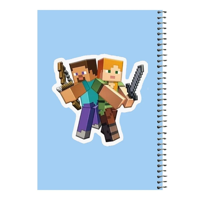 دفتر مشق 80 برگ اس جی مدل ماینکرفت کد۱۲   