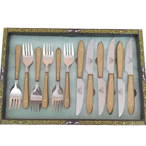    ست کارد و چنگال میوه خوری 12 پارچه فلاحی زنجان کد 74