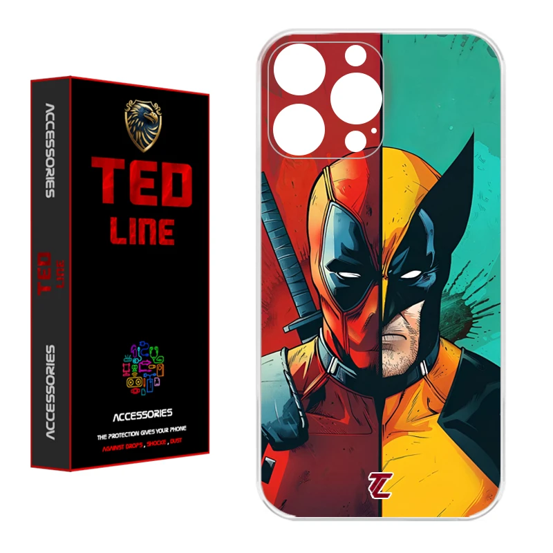 کاور تد لاین طرح ددپول و ولورین کد 1134 مناسب برای گوشی موبایل اپل Iphone 13 Pro