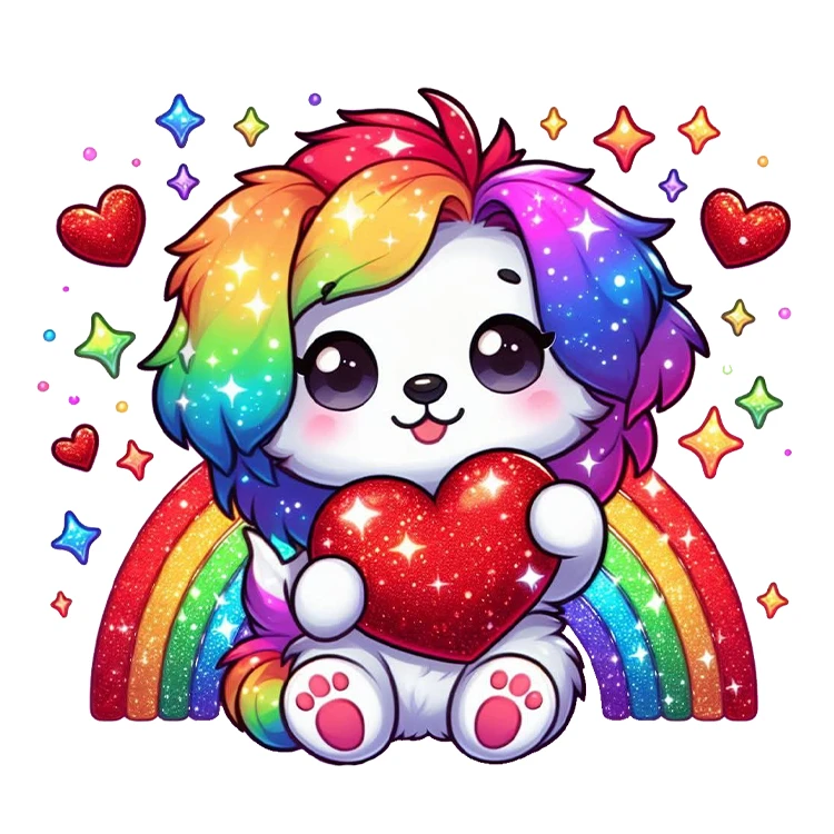 استیکر پارچه و لباس پاد آفرین مدل کارتونی کیوت سگ بامزه کد S3297