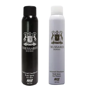 اسپری خوشبوکننده بدن مردانه نایس پاپت مدل Trussardi Uomo حجم 200 میلی لیتر به همراه اسپری خوشبوکننده مدل Trussardi Donna حجم 200 میلی لیتر