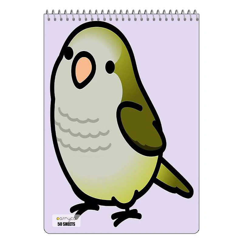 دفتر نقاشی 50 برگ سیمی کارنیکا طرح طوطی Parrot کد 98584