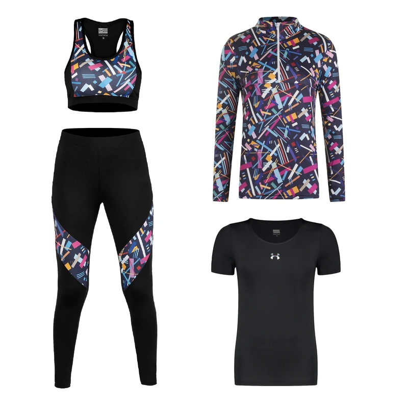 ست چهار تکه لباس ورزشی زنانه مدل 1401-7101-276