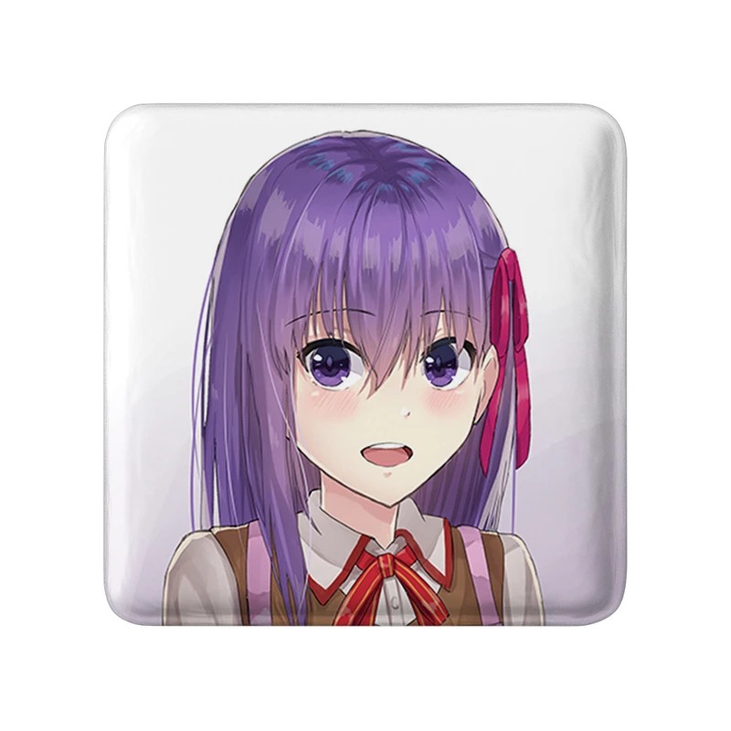 مگنت خندالو طرح ساکورا انیمه فیت استی نایت Fate Stay Night  مدل مربعی کد 22749