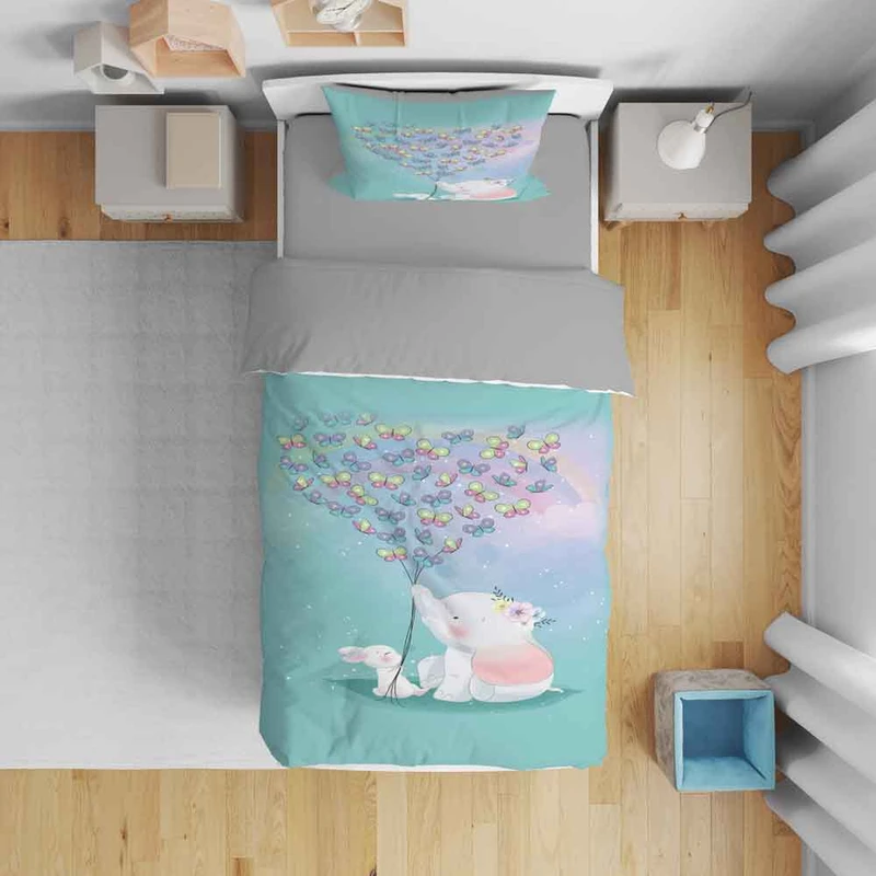 سرویس روتختی نوپه هوم مدل کارتونی T6010 یک نفره 5 تکه