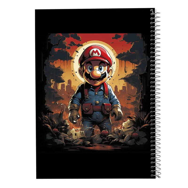 دفتر ژورنال نویسی 50 برگ مدوپد مدل نقطه ای طرح سوپرماریو super mario کد DF2830