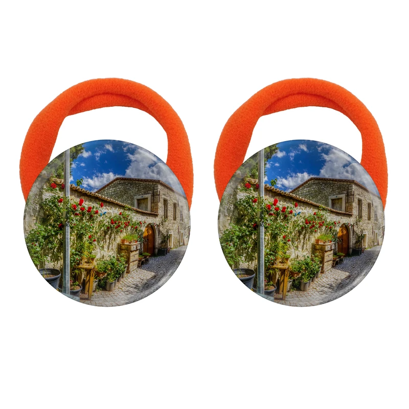 کش مو زنانه مدل کوچه و سنگ فرش در بلغارستان کد 1046 بسته دو عددی