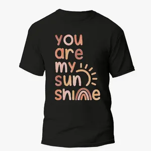 تی شرت آستین کوتاه زنانه مدل تو نور خورشید من هستی کد z055