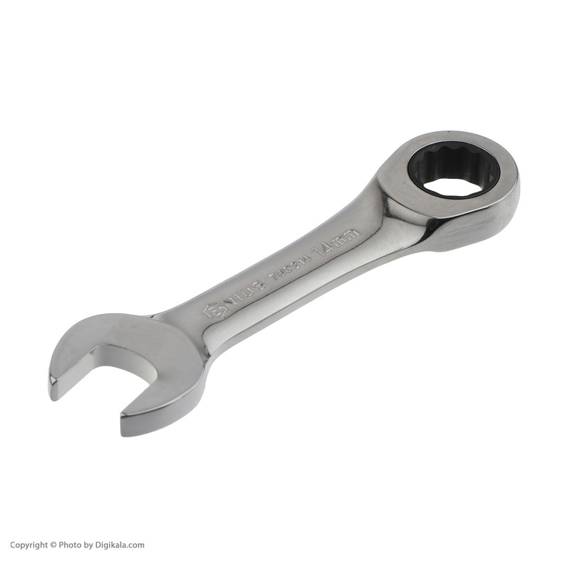 آچار جغجغه ای یک سر تخت جنیوس تولز مدل 760214 سایز 14 میلی متر