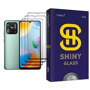 Atouchbo Shiny Glass MIX003 Screen Protector For Xiaomi Redmi 10C Pack Of 3