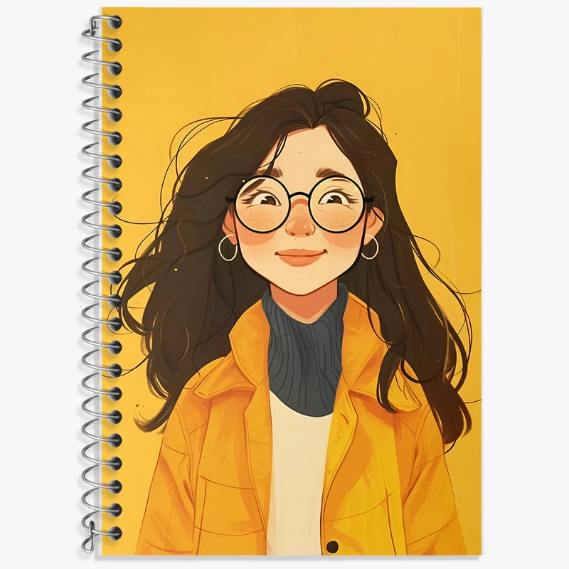 دفتر لغت 50 برگ خندالو طرح دخترانه کد F7645