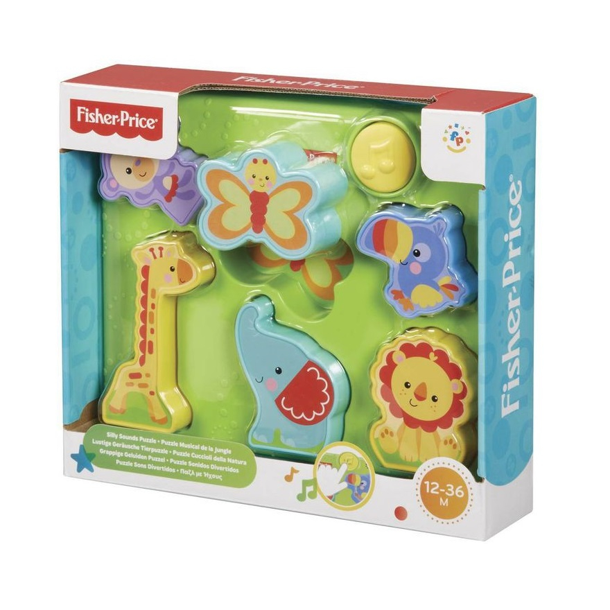 بازی آموزشی حیوانات فیشر پرایس مدل Musical Jungle Puzzle کد Y6978