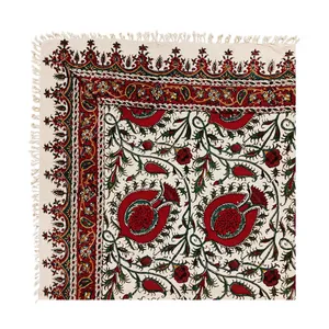 رومیزی قلمکار مدل انار یلدایی