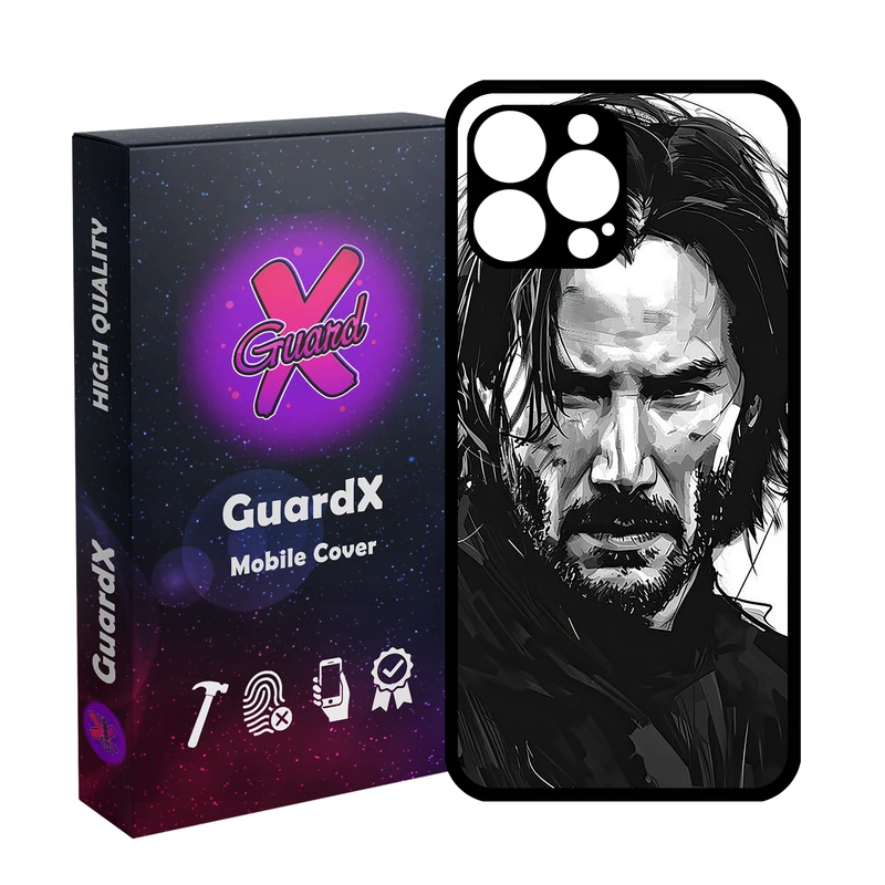 کاور گارد ایکس طرح جان ویک مدل  Glass10754 مناسب برای گوشی موبایل اپل iPhone 13 Pro Max