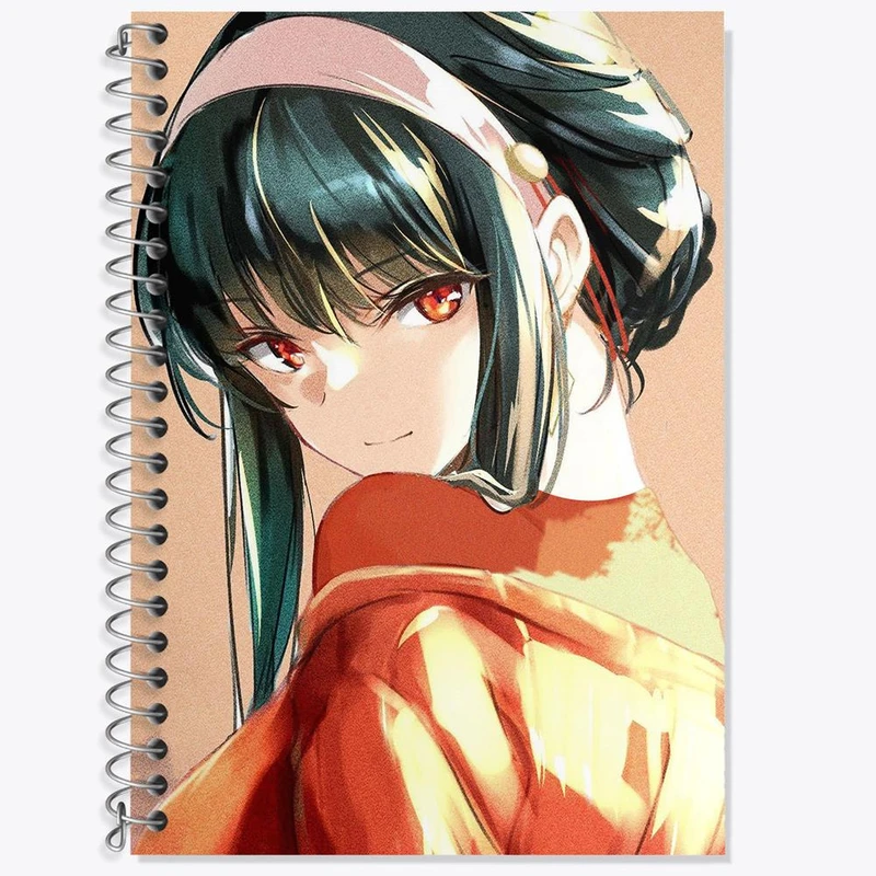 دفتر زبان 50 برگ خندالو مدل سه خط طرح یور فورجر انیمه اسپای ایکس فمیلی Spy x Family کد 17715