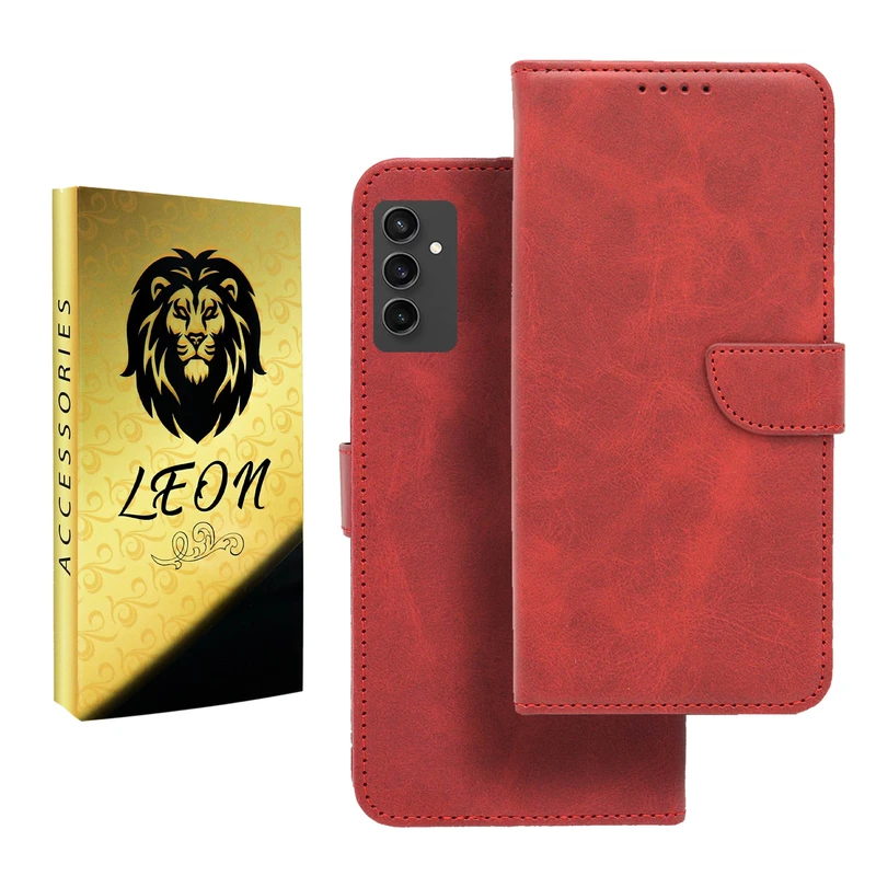 کیف کلاسوری لئون مدل Khoshi Yo مناسب برای گوشی موبایل سامسونگ Galaxy S24 FE