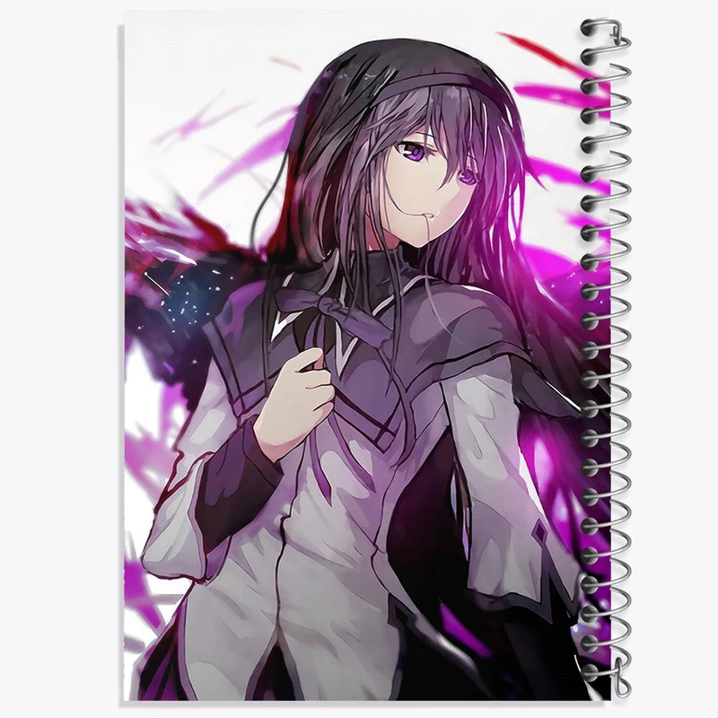 دفتر مشق 50 برگ خندالو مدل همورا اکامی انیمه مادوکا مجیکا Madoka Magica کد 18396