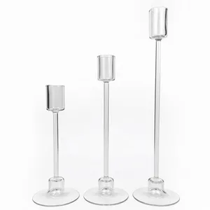شمعدان مدل ارمغان مناسب برای شمع استوانه‌ای مجموعه 3 عددی