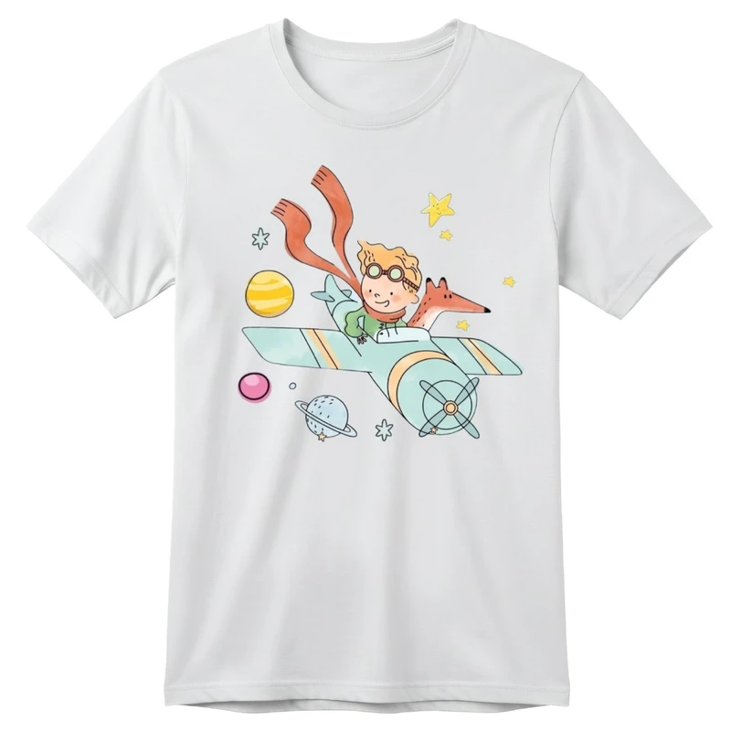 تی‌شرت آستین کوتاه بچگانه مدل شازده کوچولو کد p3 