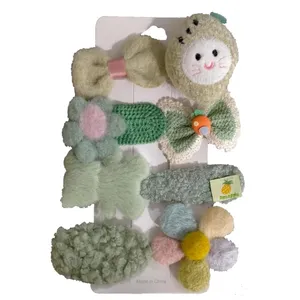 گیره مو دخترانه مدل فانتزی مختلف کد 8895 مجموعه 8 عددی