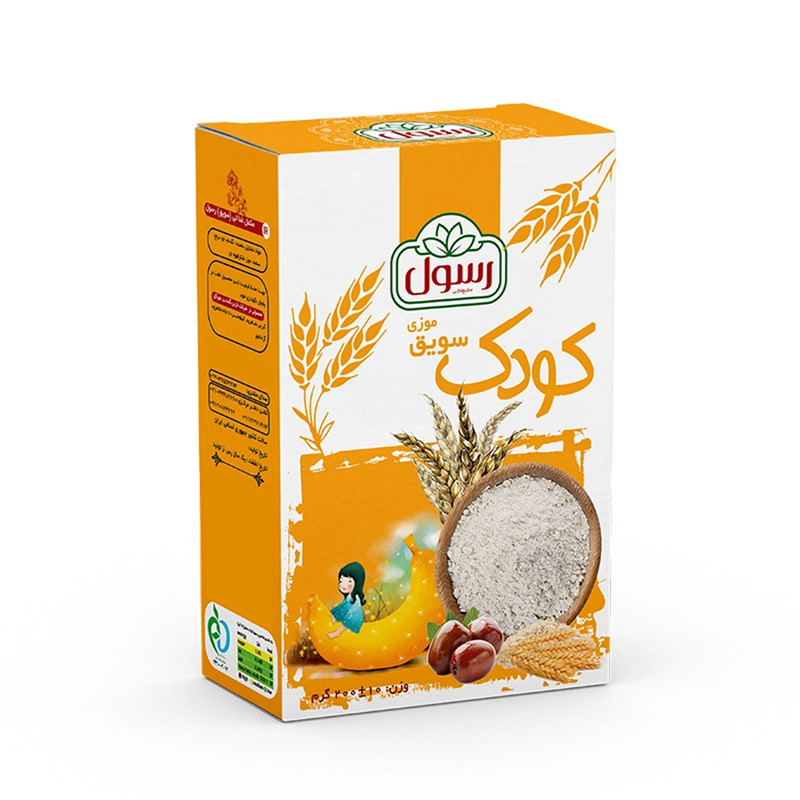 سویق کودک باطعم موز کد 013 وزن 200 گرم