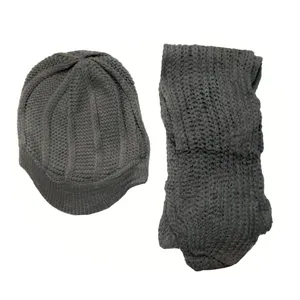 ست کلاه و شال گردن بافتنی بچگانه مدل DL04