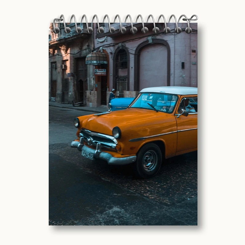 دفتر یادداشت 50 برگ خندالو مدل ماشین کلاسیک کد 28756