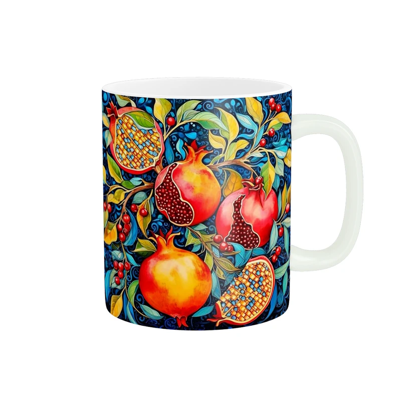 ماگ پادآفرین مدل یلدا شب چله طرح انار کد p1886