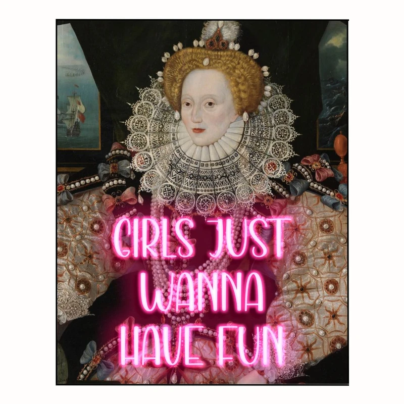 پوستر مدل دختران فقط می‌خواهند سرگرم باشند