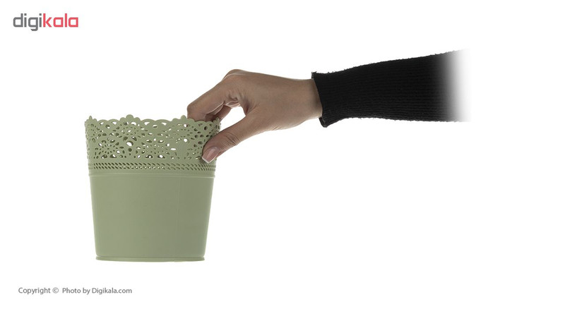 گلدان ایراک پلاستیک مدل DS110 ارتفاع 15 سانتی متر