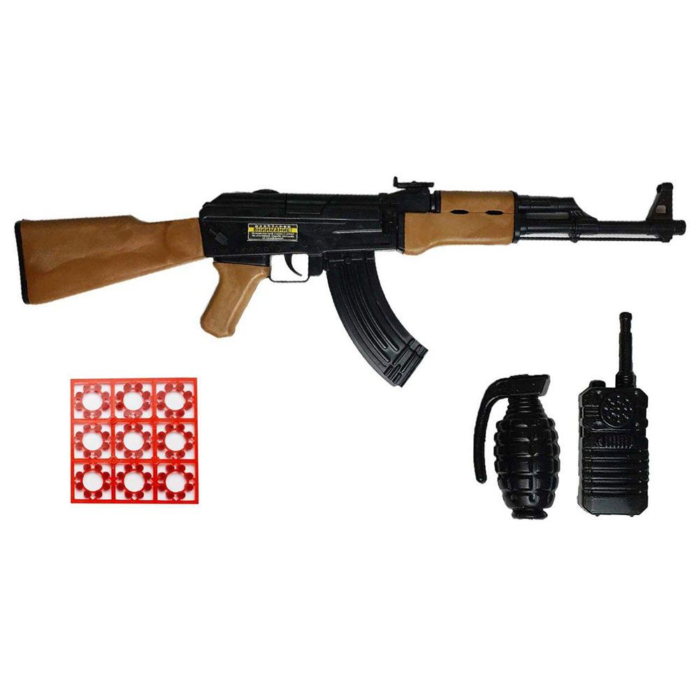 ست اسباب بازی تفنگ طرح کلاشینکف مدل AK-47 -  - 1