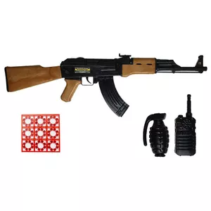 ست اسباب بازی تفنگ طرح کلاشینکف مدل AK-47